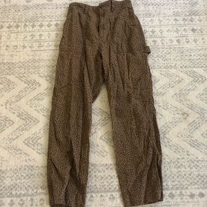 High rise carpenter straight leg pant